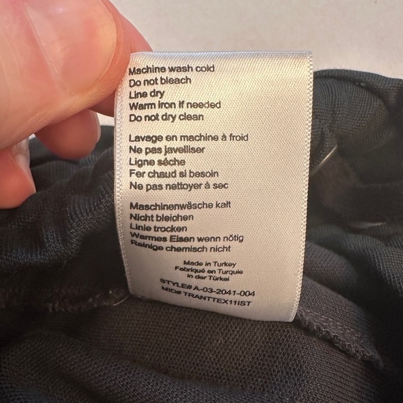 ANINE BING Size Medium Nico Track Pants Black With Red White Stripe $149 MSRP - Picture 6 of 11